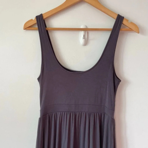 Aritzia Wilfred  Free Assonance Tank Midi Dress Grey Blue Size Small - Picture 4 of 7